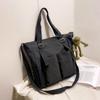 Vanntette nylonhåndvesker skuldervesker høy kapasitet dame crossbody-vesker avslappet dame messenger tote shoppingveske skolesekk