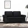 VidaXL 2-Seater Sofa Black 120 Cm Faux Leather 359499