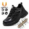 Labor Insurance Shoes Anti-smashing and Anti-piercing Safety Shoes Lightweight and Comfortable Breathable with Reflective Strips Work Shoes