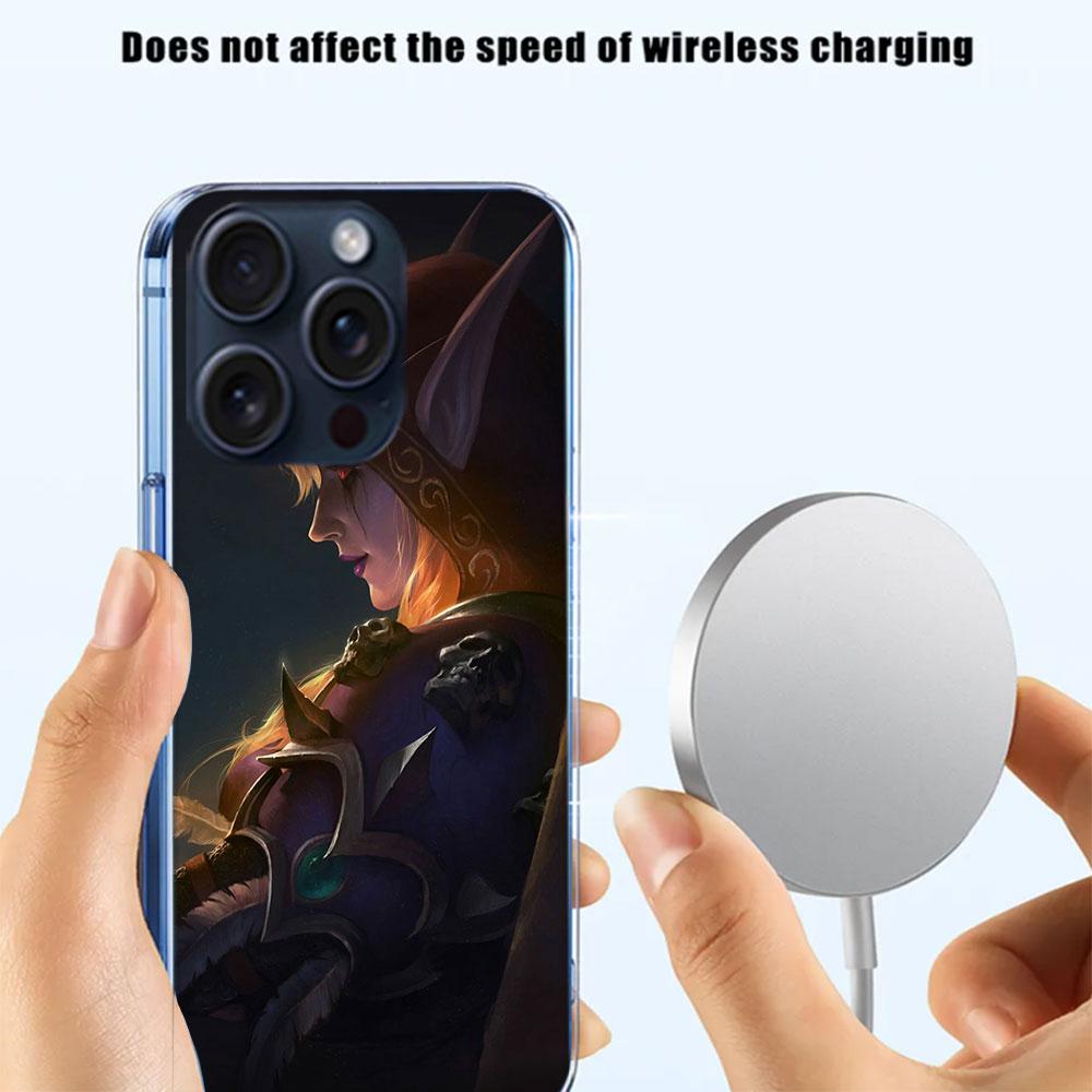 W-World Of W-Warcraft Elf Clear Phone Case For Iphone 17 Air 16 Pro Max 15 Pro 14 Plus 17E 16E 11 13 12 Mini Cover Cases Fundas