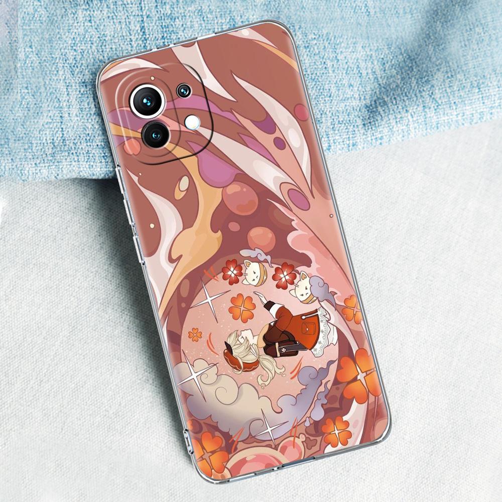 Genshin Impact Cartoon Logo For Poco X5 X3 NFC F5 F4 F3 M3 Phone Case For Xiaomi 12T 12 13 Lite 11 Ultra Mi 10T 5G 11X Pro Cover