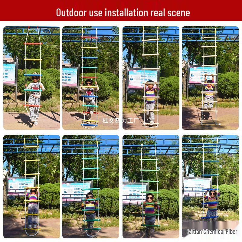 Indoor & Outdoor Children's Climbing Rope Ladder & Swing for Kindergarten Exercise