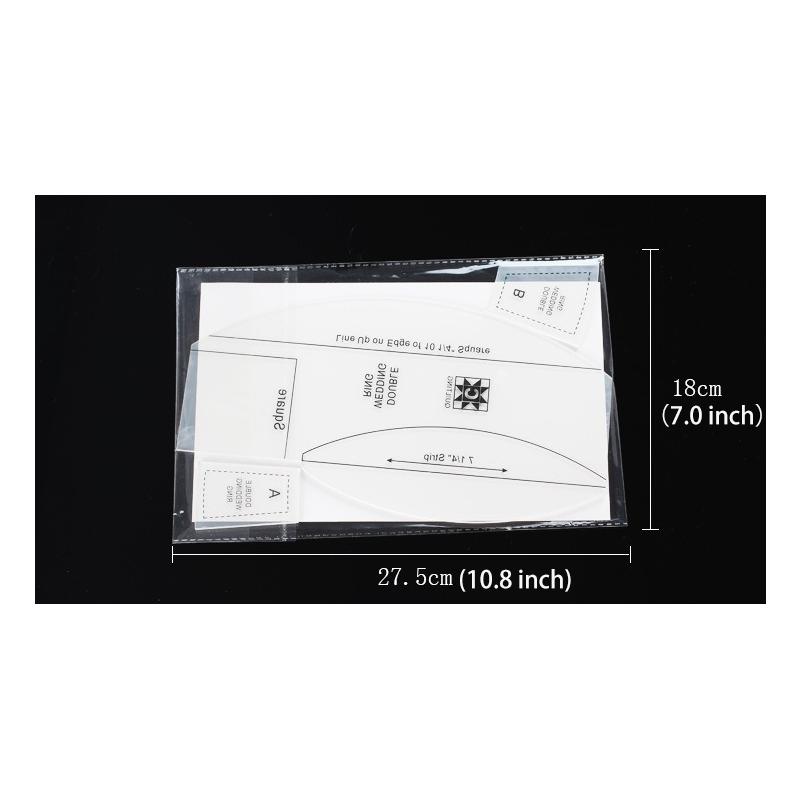 Handmade DIY Sewing Tools Acrylic Cutting Ruler Multifunctional Clothing Sewing Ruler Set