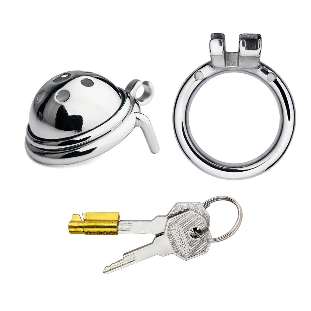 FRRK Hemisphere Chastity Cage Cock Sleeve Avoid Erection Penis Rings Sex Games Erotic Toys Goods for Adults