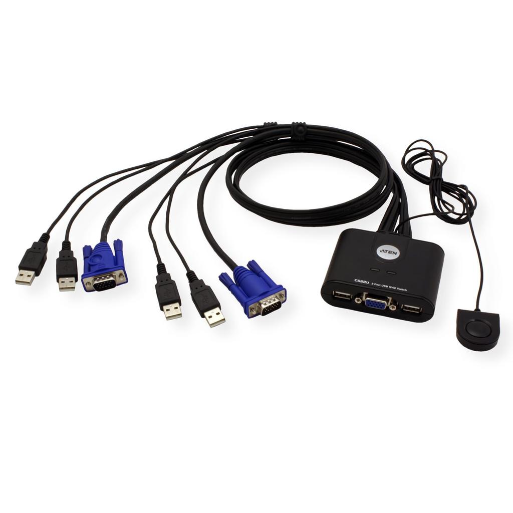 ATEN USB Cable KVM CS22U 2-Port