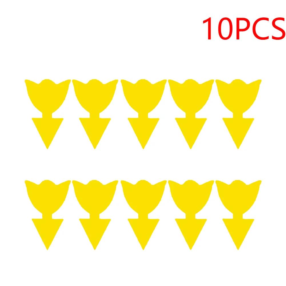 100-10pcs Dual-Sided Insect Mosquito Sticky Trap For Garden Insect Killer Whitefly Thrip Fruit Fly Gnat Waterproof Sticky Board