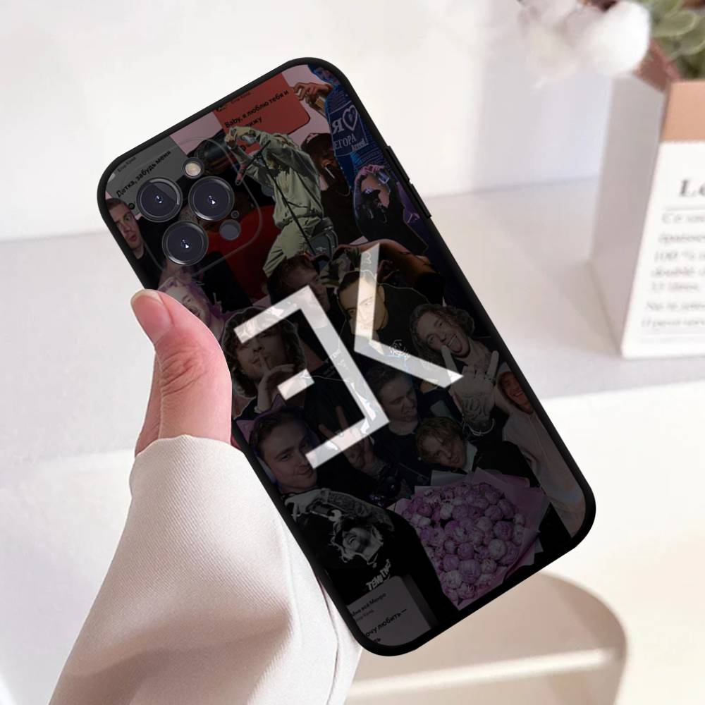 

Эгор Крид Рэпер Черный Силиконовый Матовый Чехол для Телефона Для iphone 17 Air 16 15 14 13 12 11 Pro Max Plus Задняя Крышка TPU iPhone 17 pro