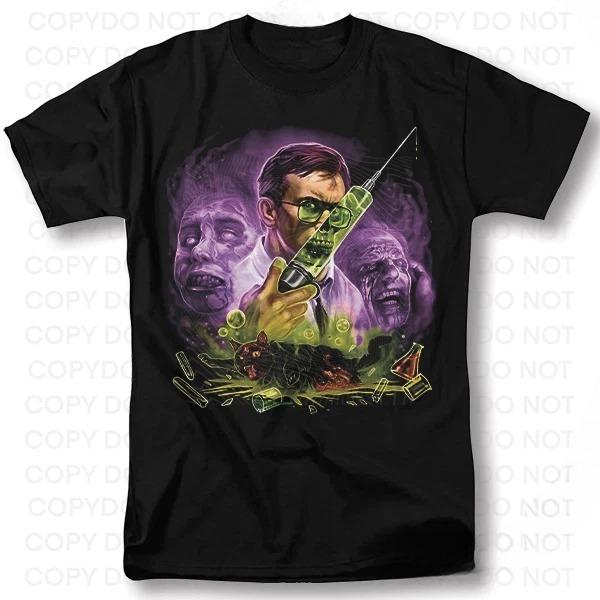 ReAnimator Shirt Classic Horror Movie Vintage Graphic Design TShirt S