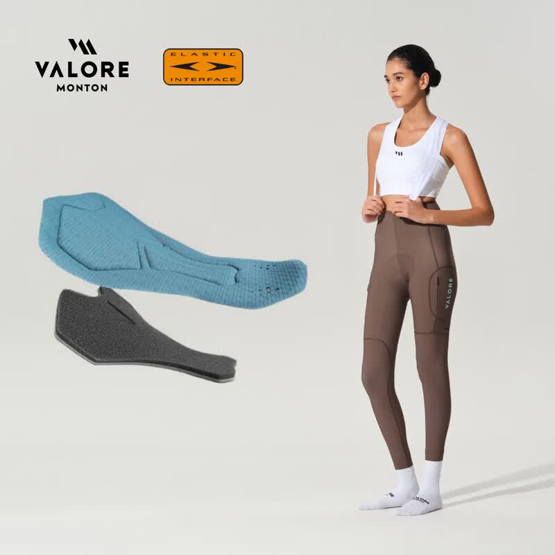 VALORE AOE Women s Dual Arrow Shock Absorption Slim Fit Bib Cycling Tights S