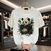 2026 New Crew Neck Pure Cotton Unisexs TShirt The Giant Panda Chinas National Treasure