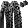 YunSCM Set of 2 16x1.95 Tires, 16x1.95 54-305 Bicycle Tires and Tubes with 32mm Schrader Valves, for 16-inch 1.95 Children's Bicycles, Y-1130