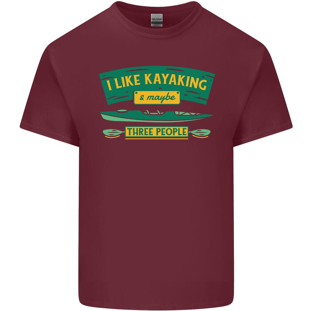 I Like Kayaking 3 People Funny Kayak Unisexs Light Cotton TShirt