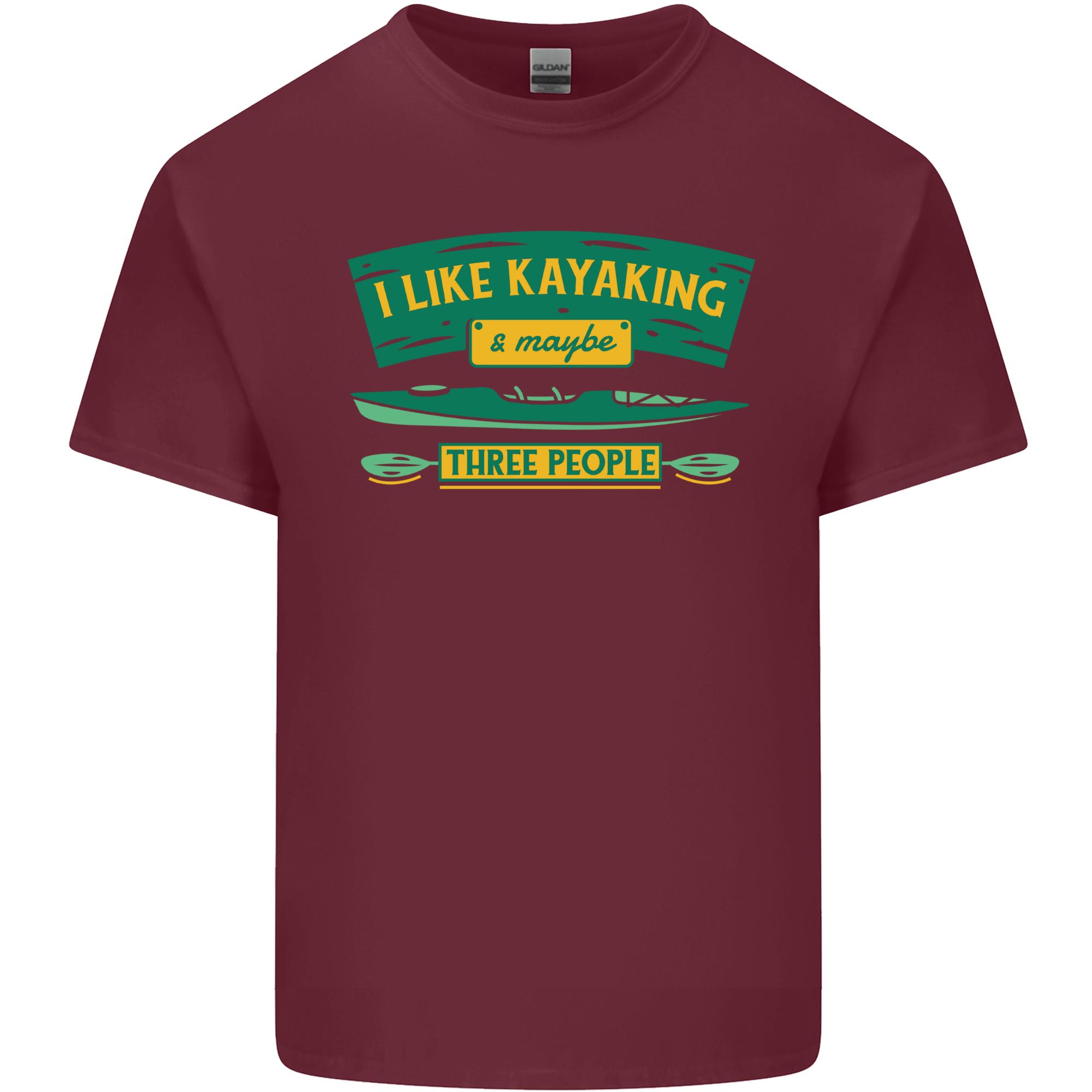 I Like Kayaking 3 People Funny Kayak Unisexs Light Cotton TShirt S