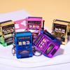 Miniature Fruit Slot Machines Keychain Charm Colorful Accessory for Bags Portable Entertainment Phone Chain Decoration