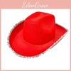 Halloween-Cowboyhatt Med Silverkant För Kostymfest Och Cosplay