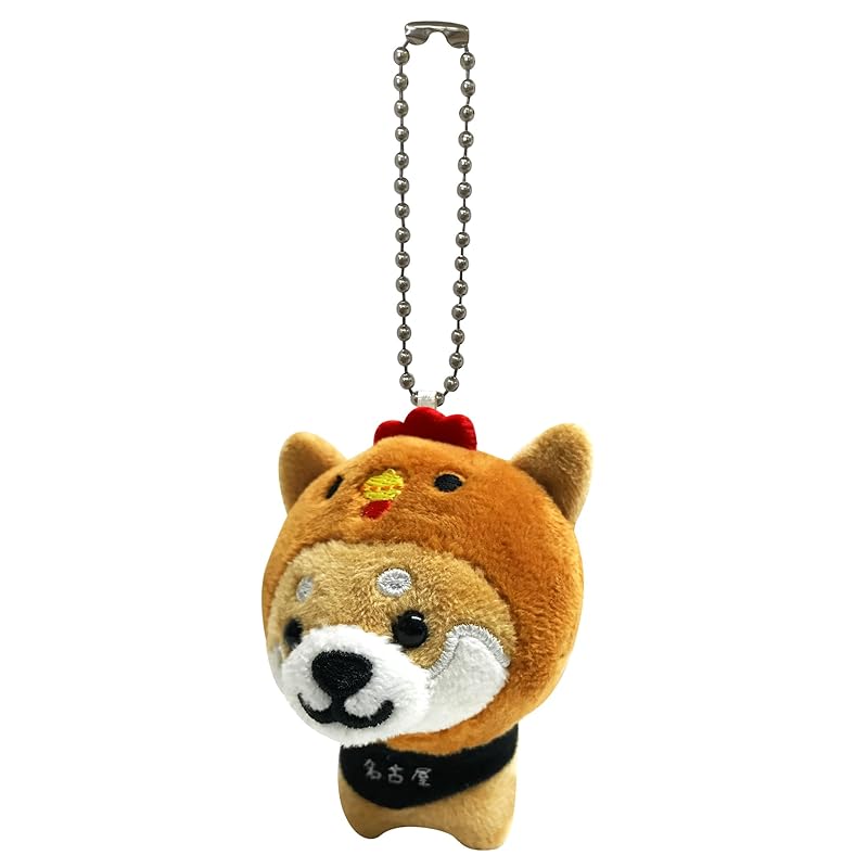 

[LamPlanning] Traveling Mameshiba key ring mascot ball chain back charm cute Fluffy dog Shiba Inu Mameshiba Healing (Nagoya Cochin version)
