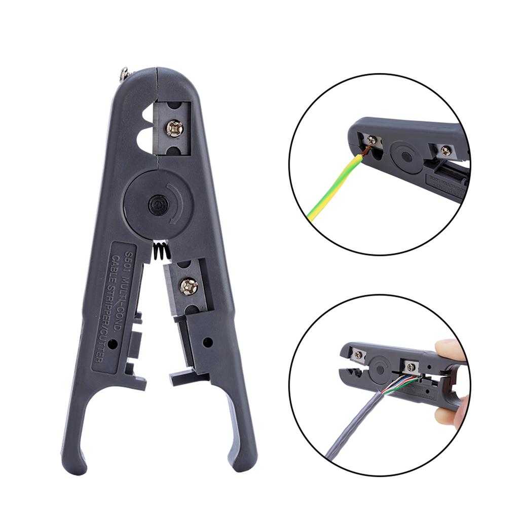 Network Cable Stripper Wire Cutter Stripping Tool for Round  Flat UTP STP