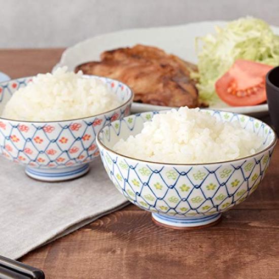 Tableware East Lightweight Porcelain Rokubei Tea Mesh Small Flower Set of 2 Japanese Tea Japanese Tea Tea Tea Rice Lightweight Tableware Bowls,