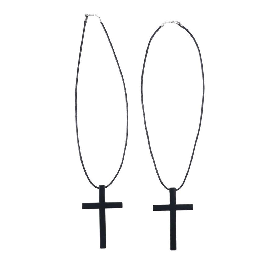 

2pcs Car Rearview Mirror Cross Hanging Ornaments,Metal Cross Pendant Car Hanging Accessories,Fashion Car Mirror чёрный