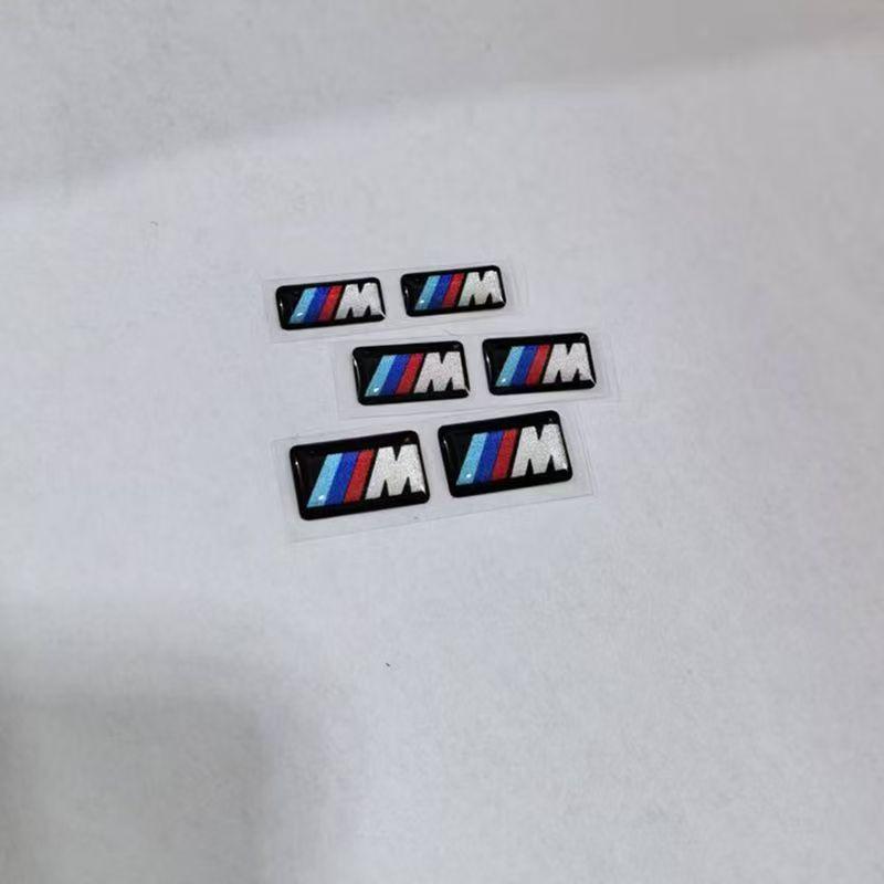 3D Car Sticker Steering Wheel Hub Decals Keyhole Stickers For BMW M E84 E87 X5 E70 F25 E90 E91 F01 F02 E60 E61 F10 F15 F30 M3 HXKCN1