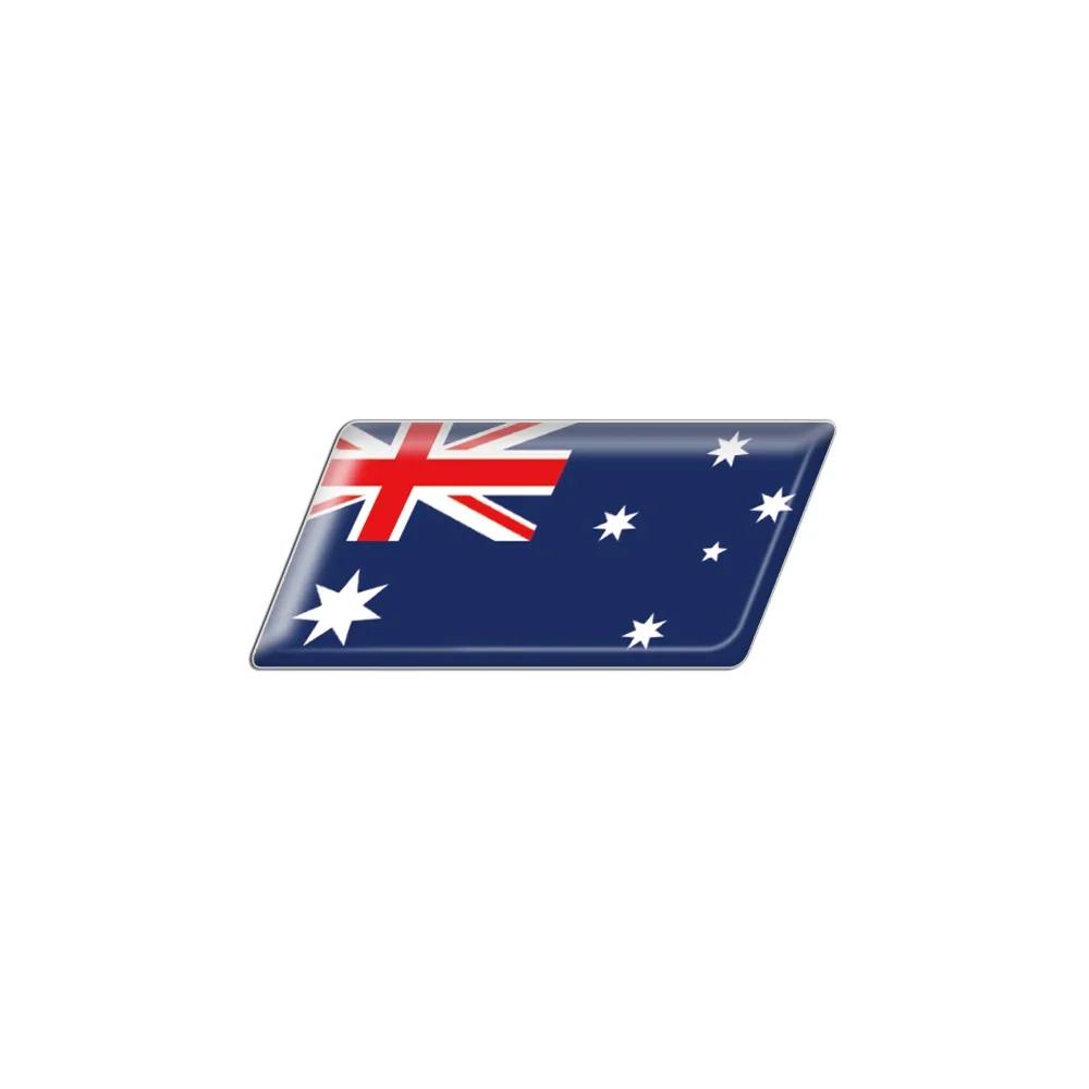 3D Epoxy Car Styling Body Trunk Decor Sticker with Bangladesh Kurdistan Israel Brazil Palestine Poland France Flag Emblem