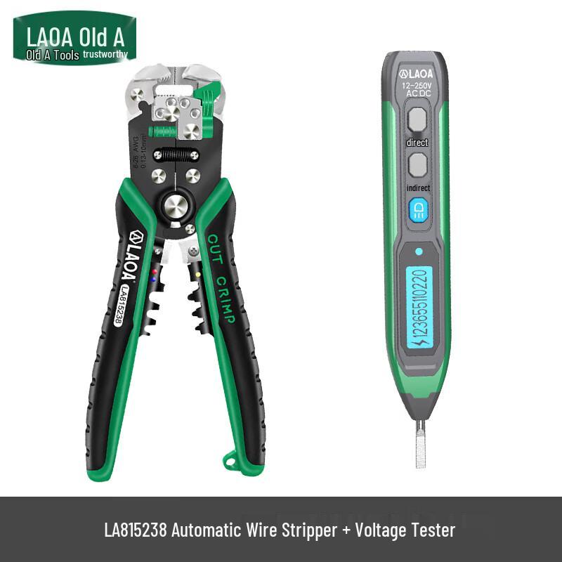 LAOA Automatic Wire Stripper and Digital Test Pen Tool Set