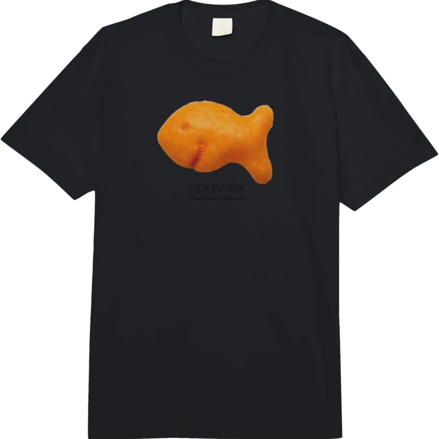 Scientific Goldfish Cracker Comfort Colors Adult Heavyweight T-shirt S