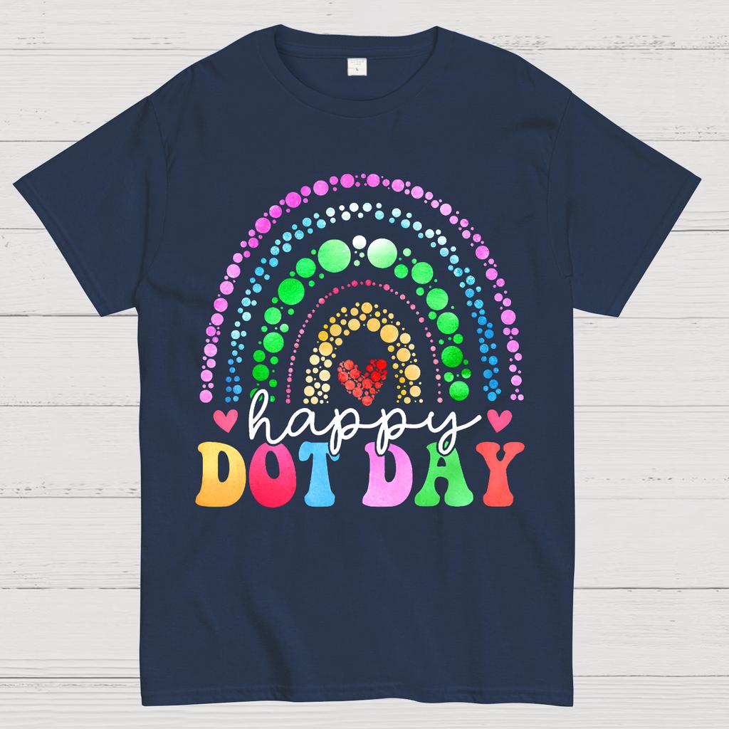 Happy International Dot Day Cotton Summer Casual Cool Loose T-Shirt