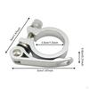 Bike Seat Post Clamp Seatpost Aluminum Alloy Spare Parts Inner Diameter 38mm Quick Release for