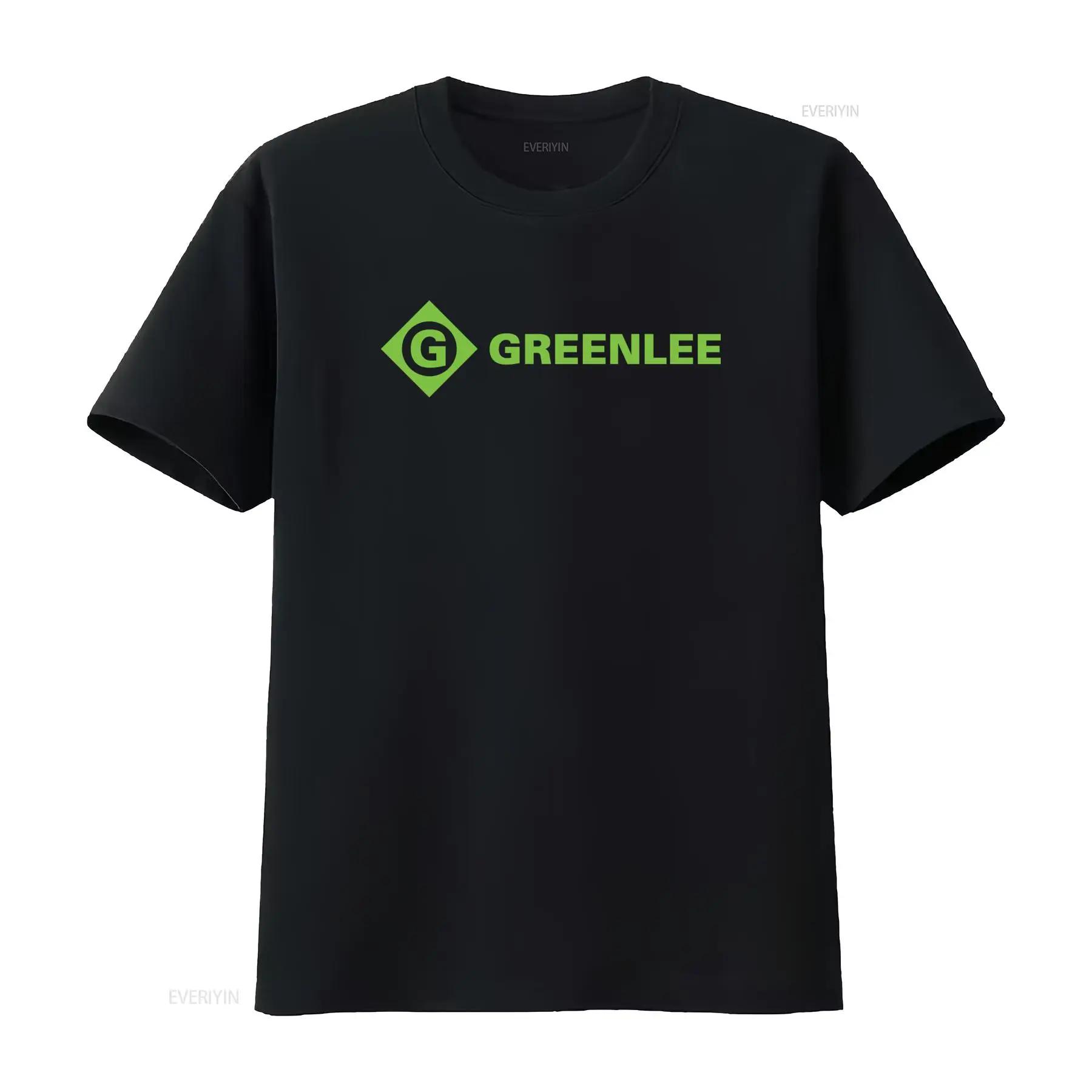 

Greenlee Logo Print Men s T Shirt Stylish and Comfortable for Electrical Enthusiasts vintage Washed Unisex Casual Versatile -... S разноцветный