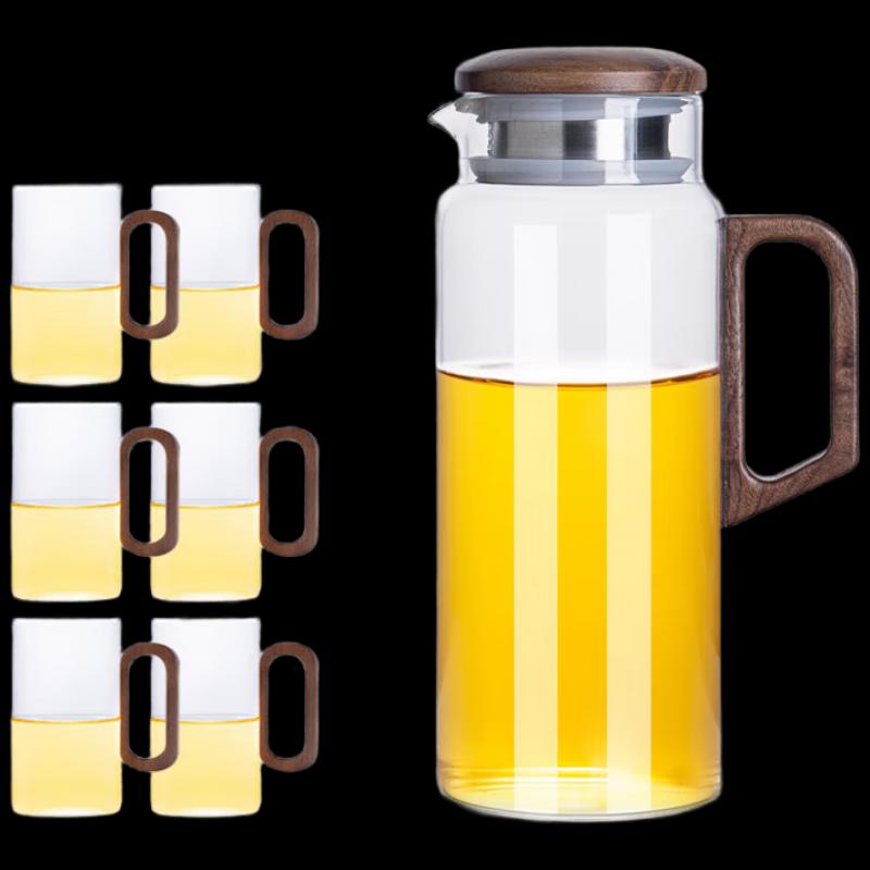 

Diller High Borosilicate Glass Pitcher & 6-Cup Set