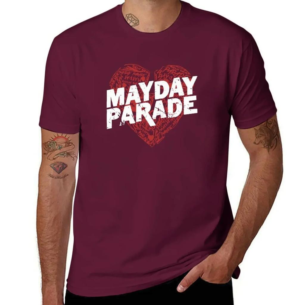 heart art mayday parade logo T-Shirt vintage tees vintage graphic tee workout shirts for men