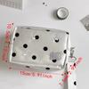 Durable Polka Dot Jewelry Bag Lightweight Large-capacity Black White Makeup Bag Multifunctional Portable Storage Bag Travel Use