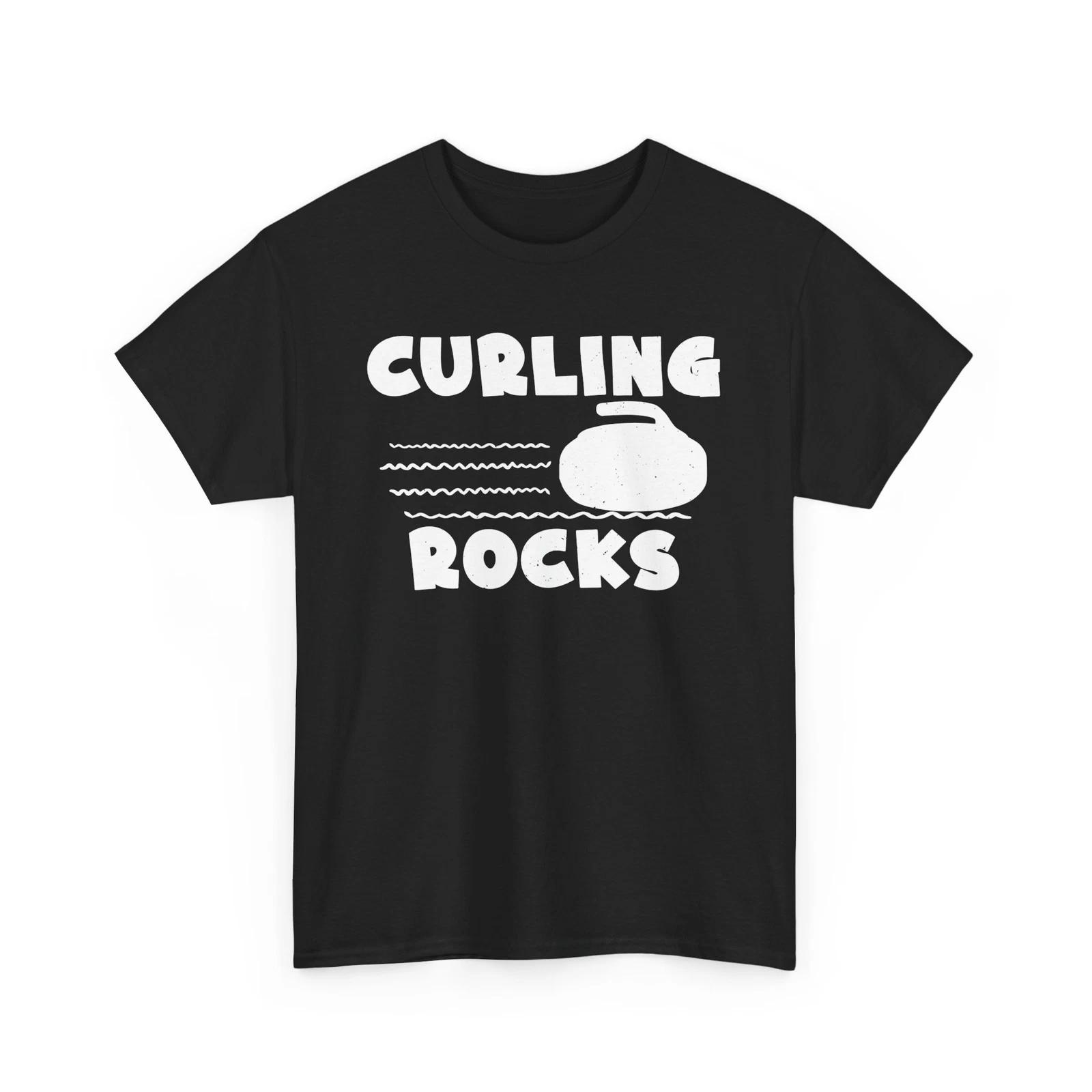 Curling Rocks Shirt, Winter Sports Curling Stone Lovers Curler Women Men Shirt XL
