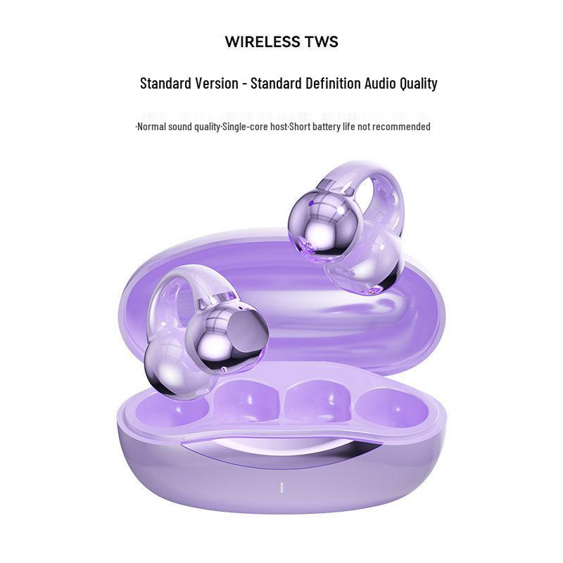J07 Wireless Conductive Ear Clip Sports Earphones with Noise Cancelling