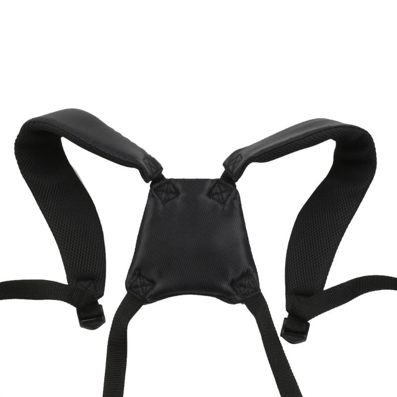 Golf Bag Backpack Straps Thicken Padded Golf Carrying Bag Strap Adjustable Black Double Shoulder Straps Easy To Use