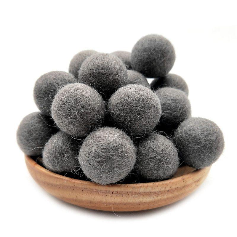 Wool Felt Ball DIY Pompons 10PC Earrings Accessories Colored Fur Ball Handmade Christmas Woolen Yarn Ball 1.5cm