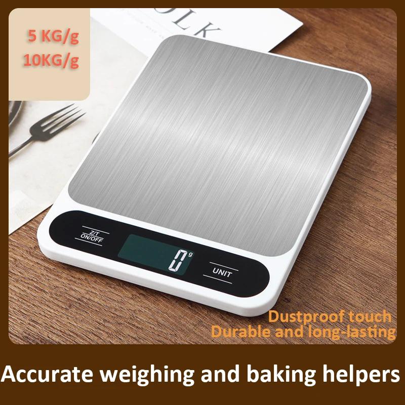 5/10KG Digital Kitchen Scale 1g High Precision LCD Digital Display Electronic Table Scale for Kitchen Baked Food Daily Weighing