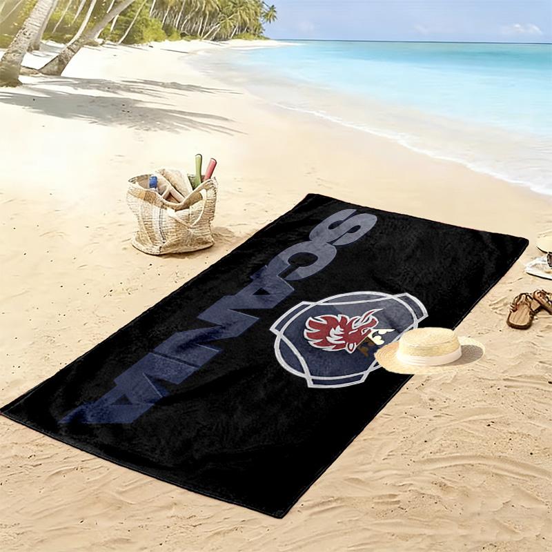 Scania 2D Flat Print Beach Towel, Large Soft Quick Dry Towel for Beach Camping SwimmingDSTJ0925458