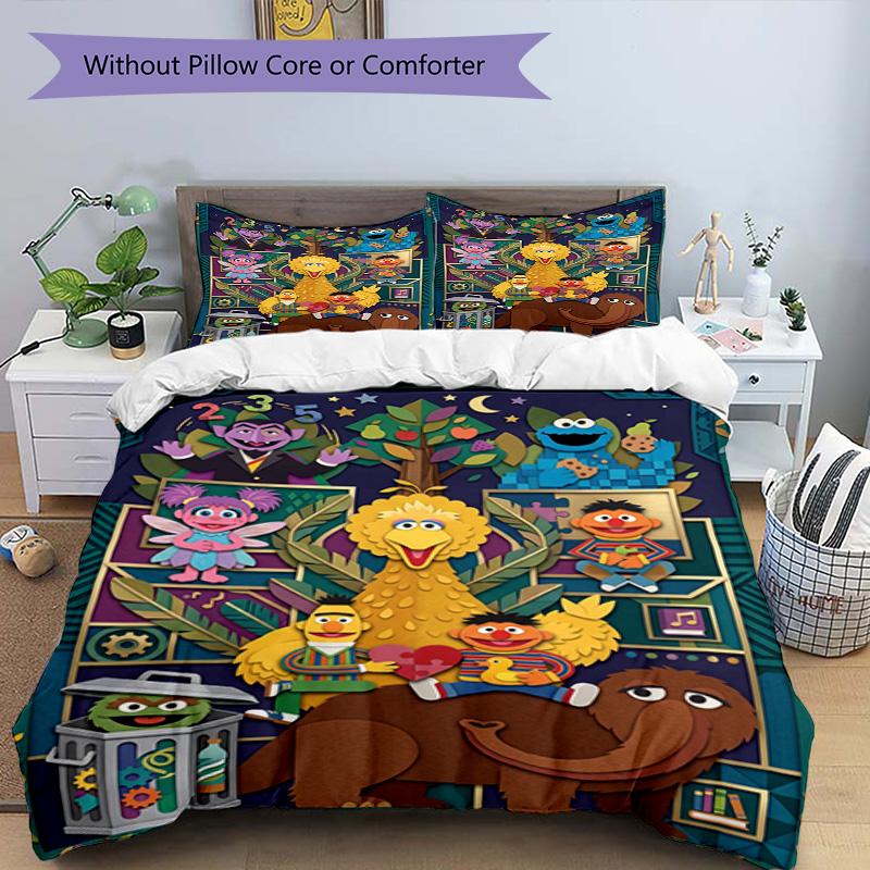 3pcs Duvet Cover Set (1*Duvet Cover + 2*Pillowcase, Without Core), Poppy Playtime Print Bedding Set, Bedroom Decor, All‑Season, Birthday Gift