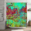 Artistic Shower Curtain with Multicolored Trees: Add a Splash of Color to Your Bathroom Decor (128 characters)