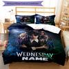 Wednesday's Enigmatic Journey 3-Piece Bedding Set, Soft Duvet Cover with 12 Pillowcases, Bedroom Home Decoration