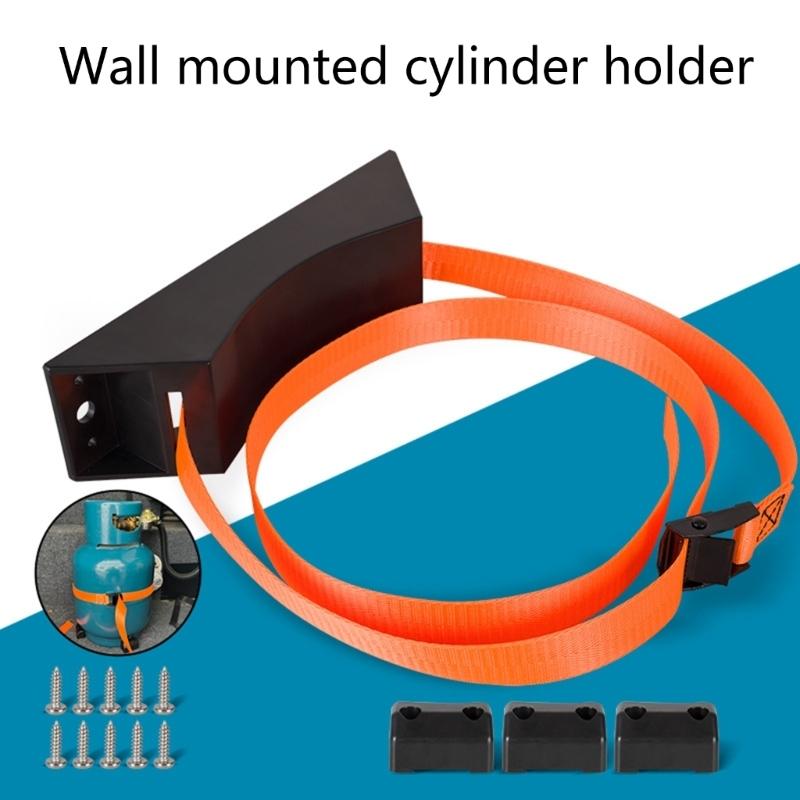 Adjustable Nylon Strap Gas Bottle Bracket for Caravans Ensures Safe Transport of Camping Gear Long Distance Road Trips