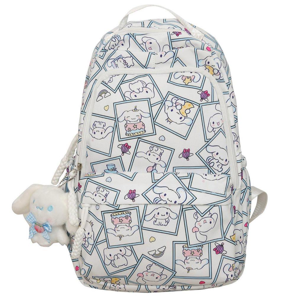 Trendy Cartoon Print Student Backpack: Lightweight, Stylish & Spacious
