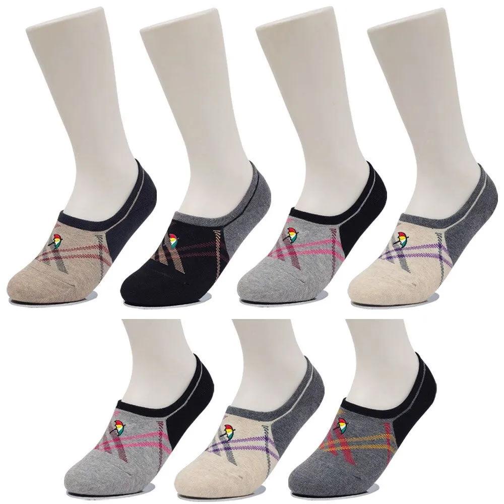 Arnold Palmer Non-Slip Minimizing Slip-Off Women s Diagonal Cotton Socks 7 Pairs SL001 Mandatory Selection SL001_7 Pairs