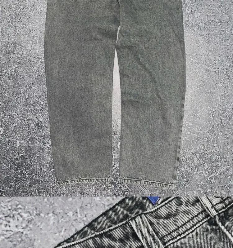 Men's Slim Fit Retro Hip-Hop Embroidered Straight Jeans - Trendy & Versatile Denim Trousers