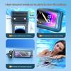 Waterproof Floating Phone Pouch with Airbag, Touchscreen Compatible, Ideal for Swimming, Rafting, and Rainproof for Food Delivery Riders.