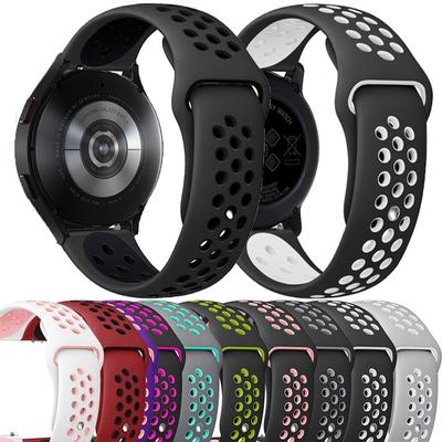Silikonový pásek 20/22MM pro Samsung Galaxy Watch 3 4 klasický pásek Gear S3 46/42mm Huawei Watch GT2 Correa náramek Active 2 40mm 44mm pásek