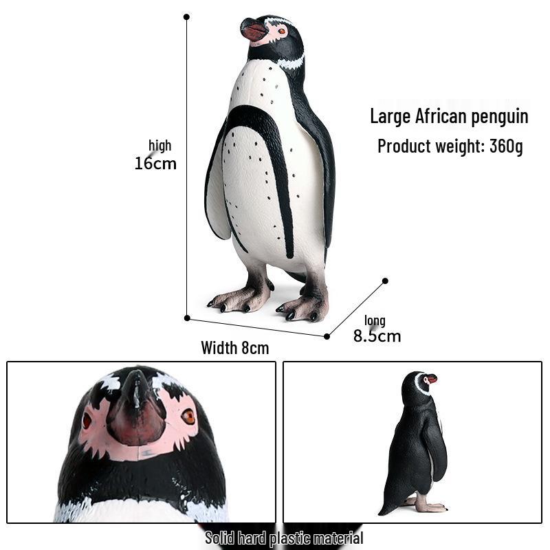 Kids Cognitive Marine Animal Models: Large African Penguin Figurine