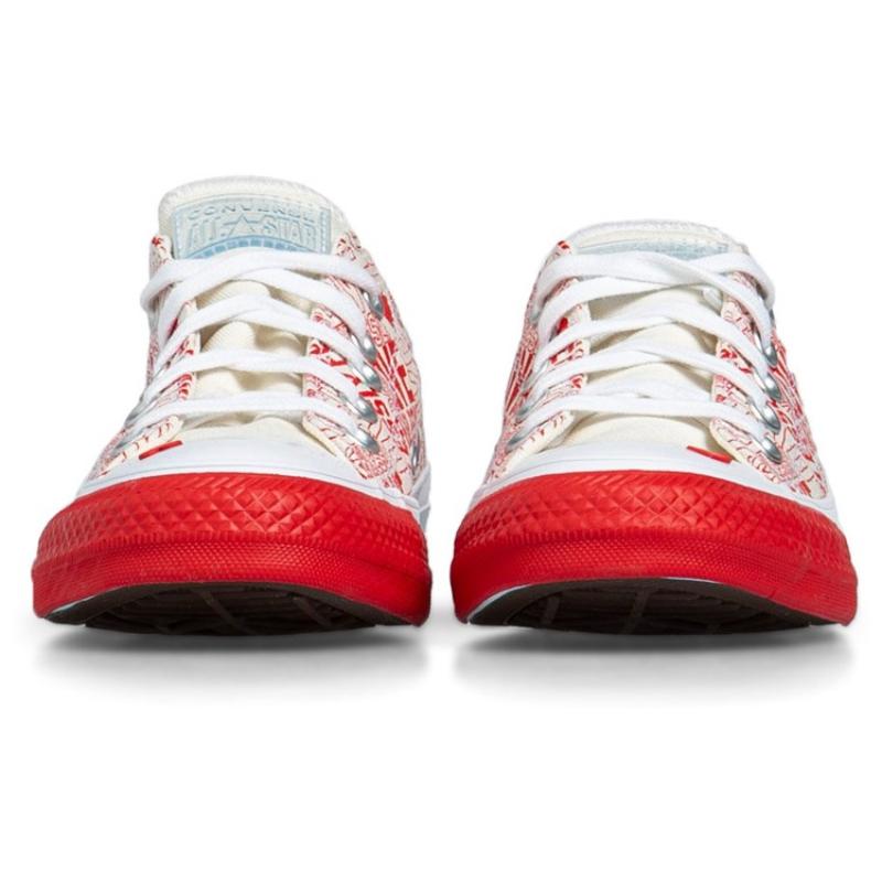 Converse Chuck Taylor All Star Love Fearlessly Comfortable & Versatile Non-Slip Low-Top Espadrilles Women's White Red